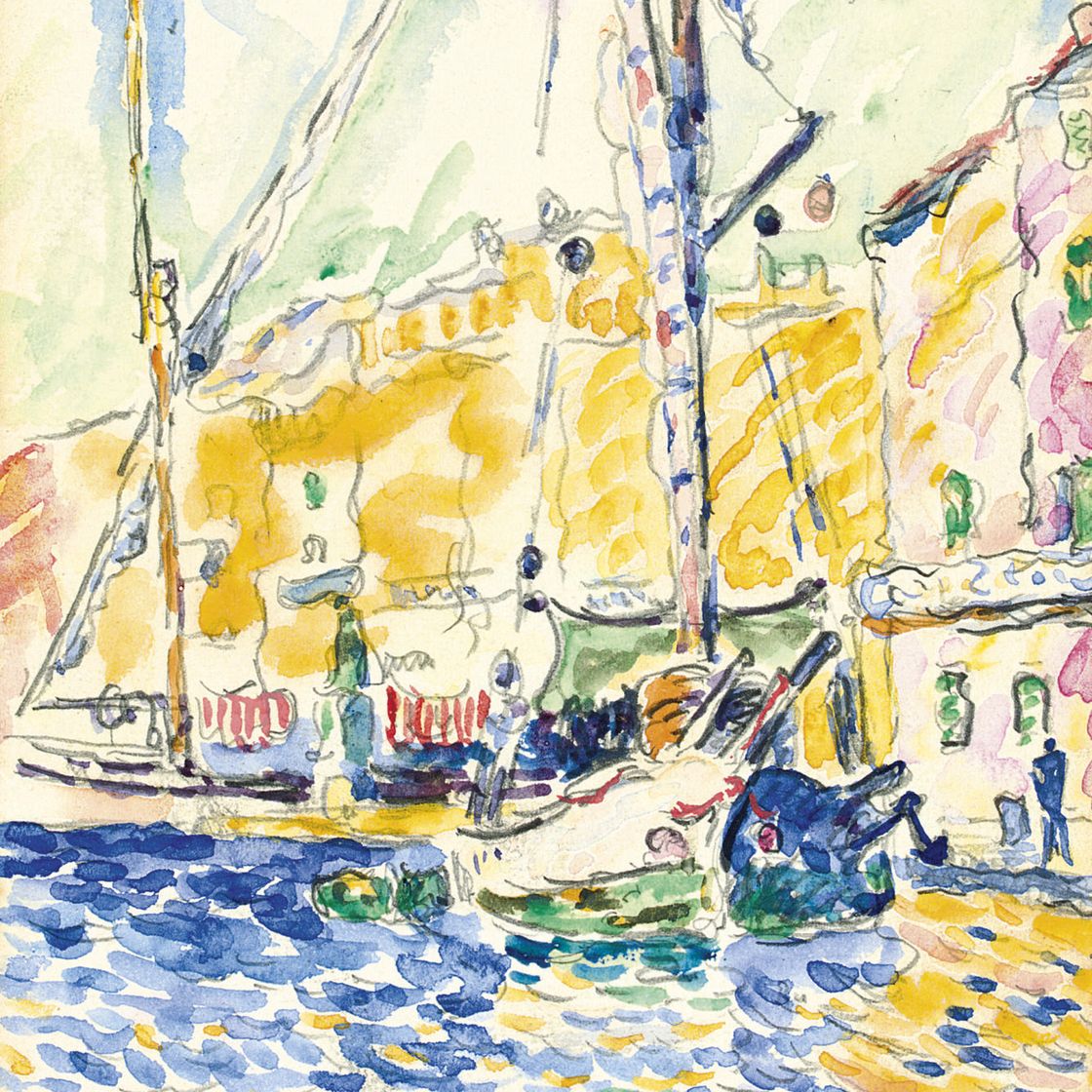 Paul Signac — Танцующие вуали в порту Сен-Тропе