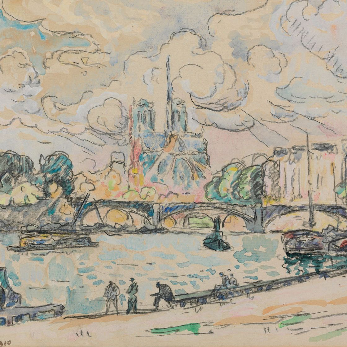 Paul Signac — Набережная Аустерлица
