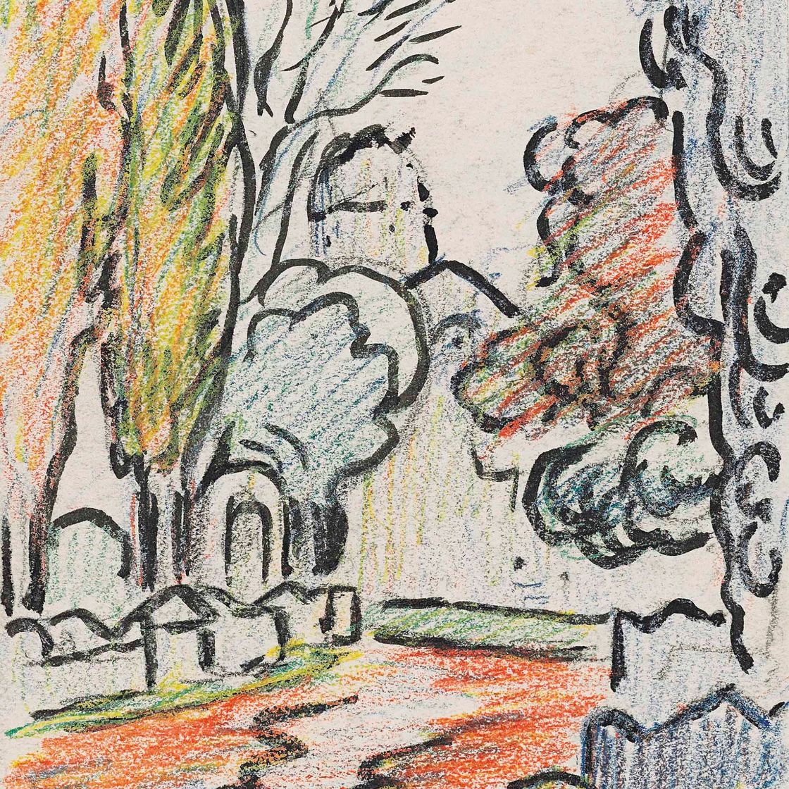 Paul Signac — Лес Алискамп в Арле