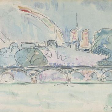 Paul Signac — Мост искусств и Собор Парижской Богоматери