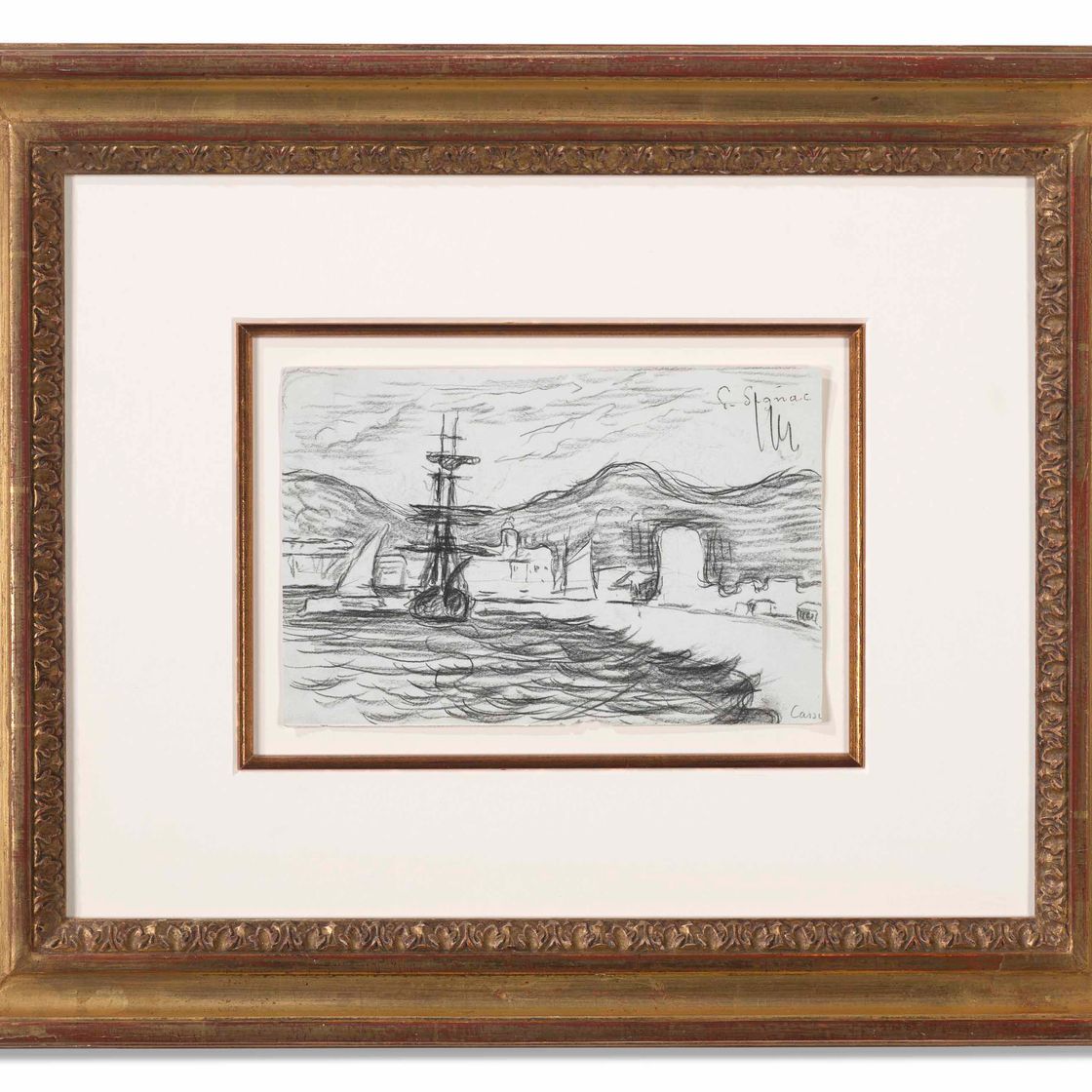 Paul Signac — Черная смородина ( справа ); Черная смородина между деревьями ( сзади ), изображение 3