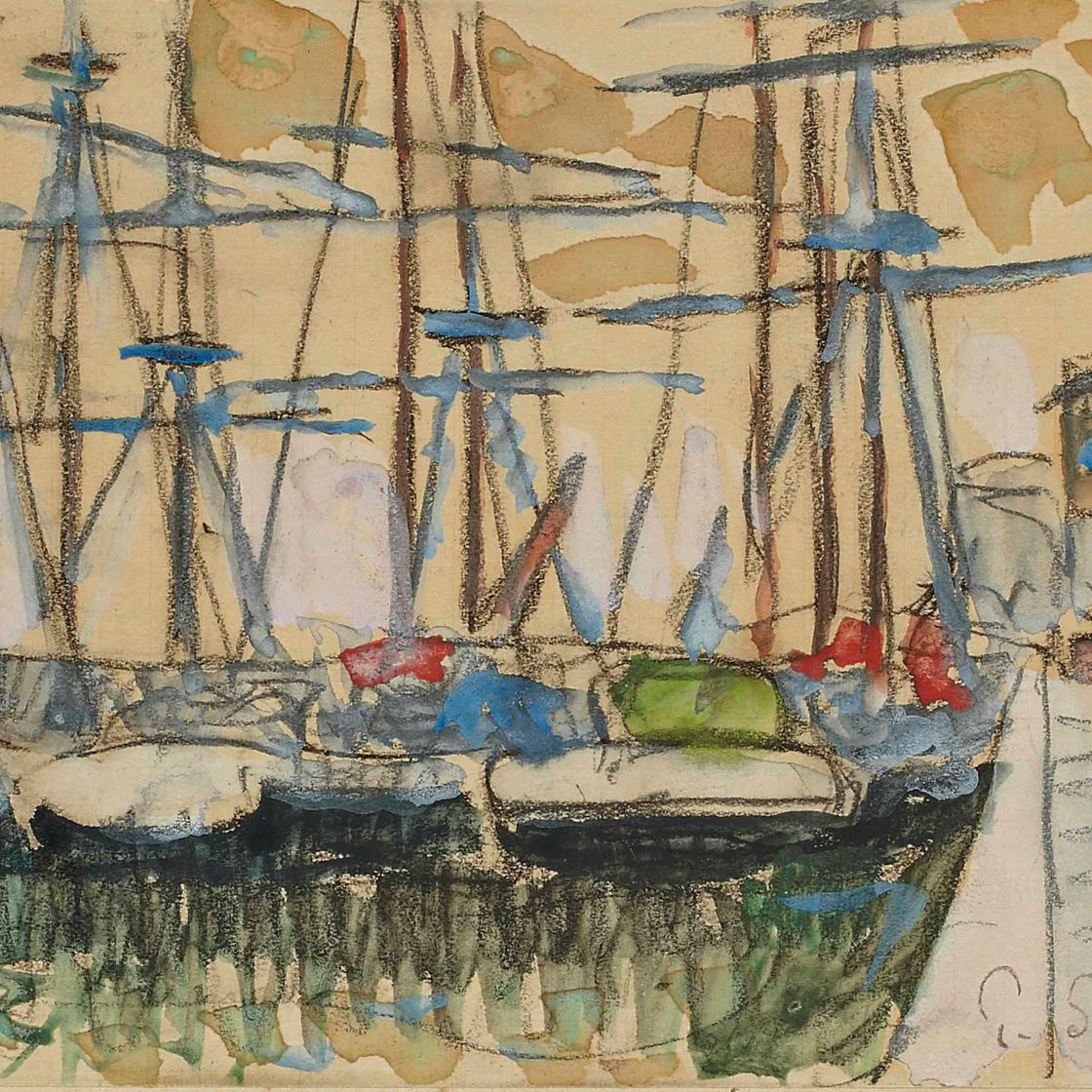 Paul Signac — Бато на набережной