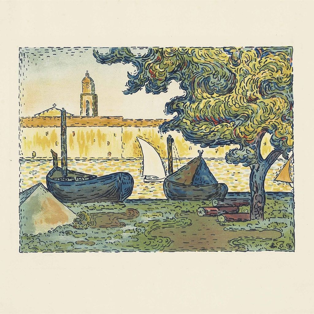 Paul Signac — Сен-Тропе II, автор: L'Estampe originale (седьмой выпуск)