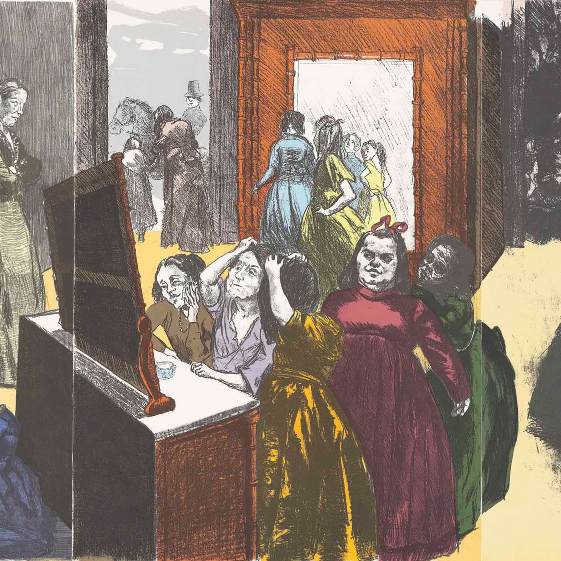 Paula Rego — Готовимся к балу, автор: Джейн Эйр