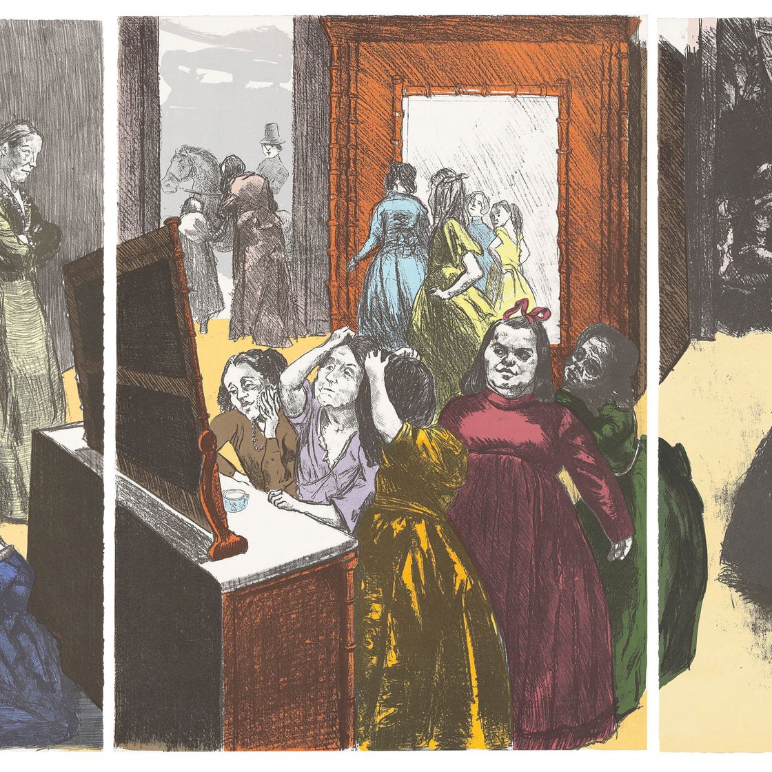 Paula Rego — Готовимся к балу, автор: Джейн Эйр