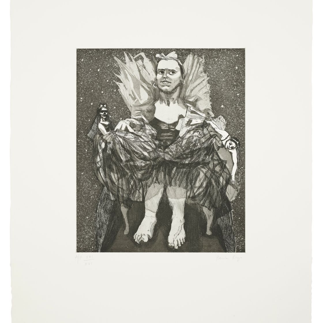 Paula Rego — Мист I, от: Ведьмы Пендла
