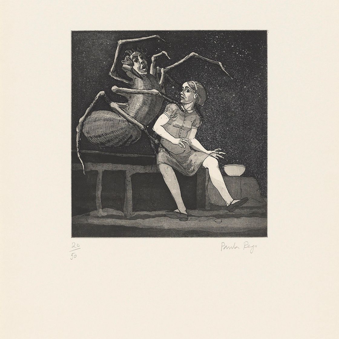 Paula Rego — Маленькая мисс Маффет, я