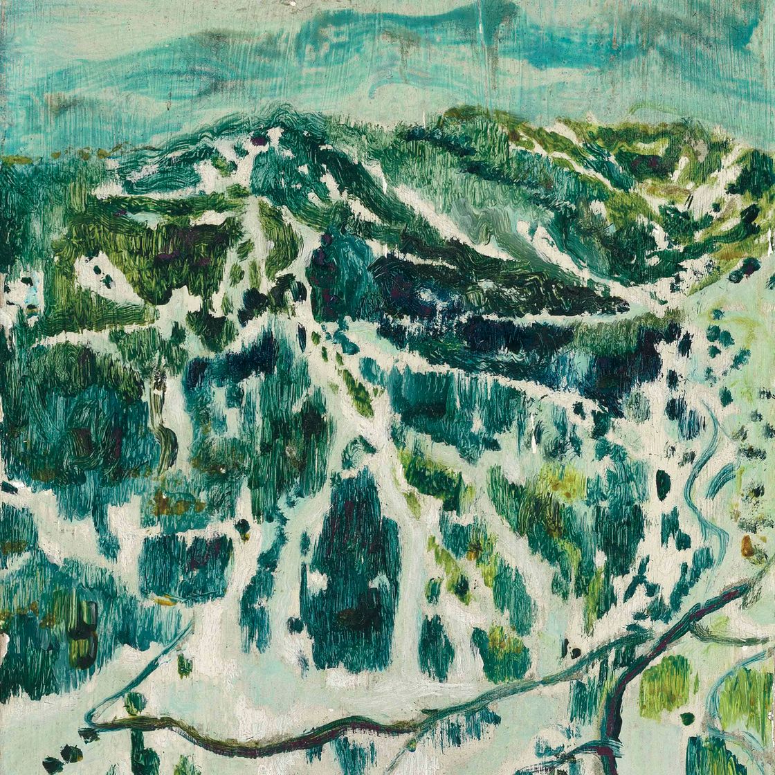 Peter Doig — Горные лыжи
