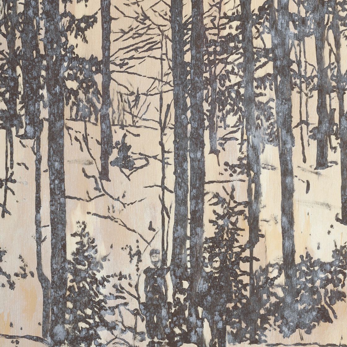 Peter Doig — Фигуры в дереве