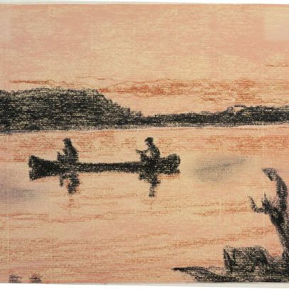 Peter Doig — Ночная рыбалка
