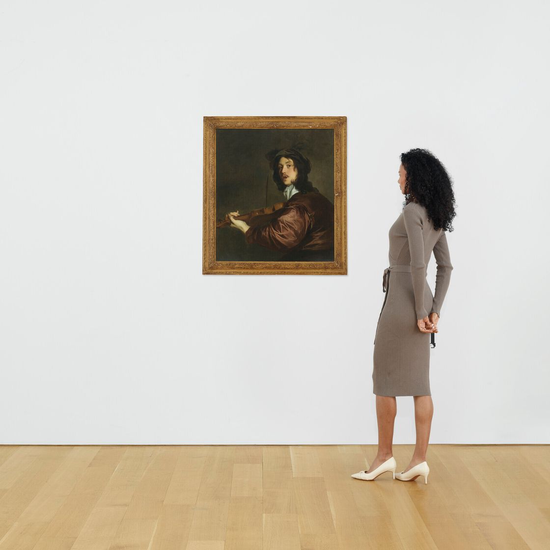 Peter Lely — Мужчина, играющий на скрипке, возможно, портрет художника, изображение 4