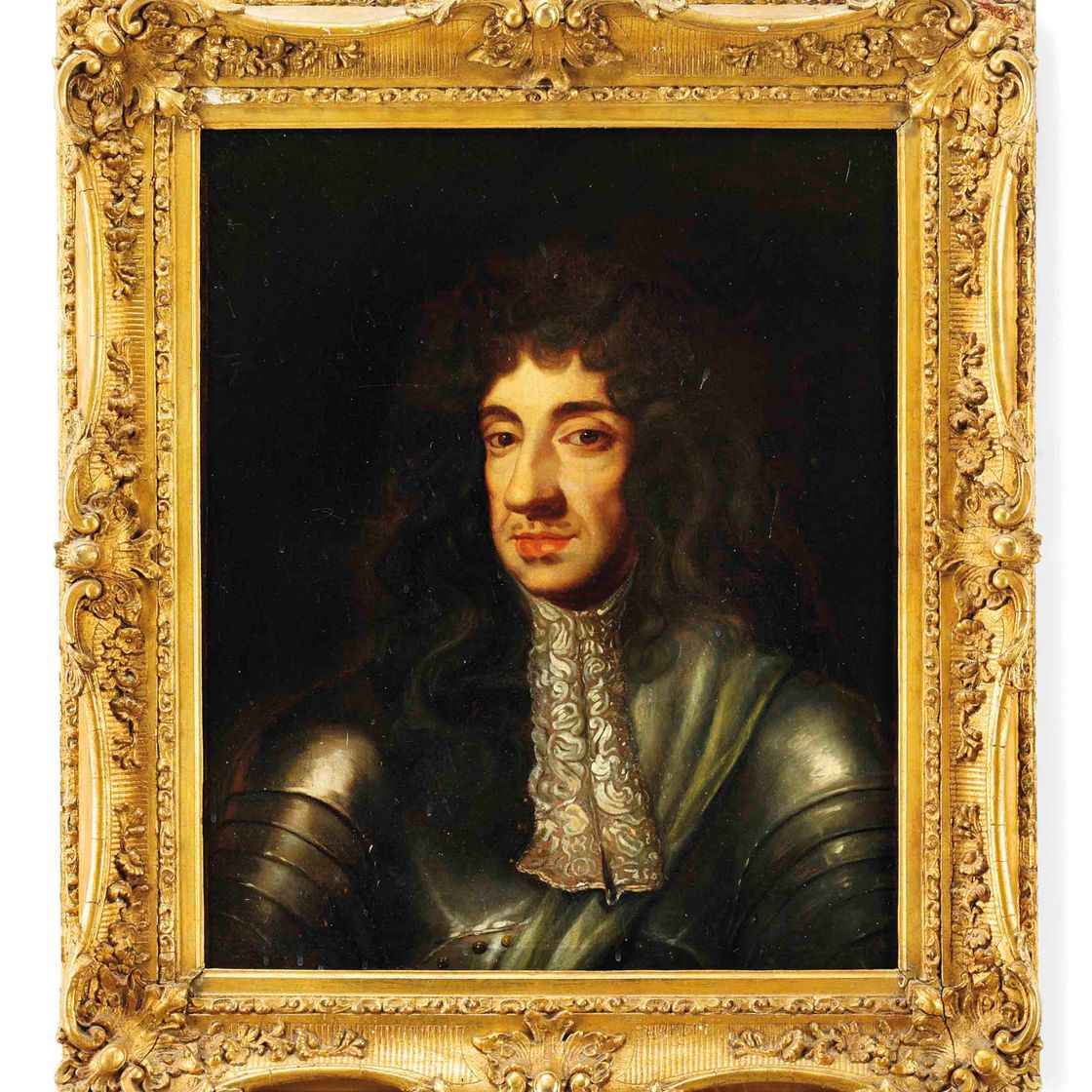 Peter Lely — Портрет короля Карла II (1630-1685), во весь рост, в доспехах