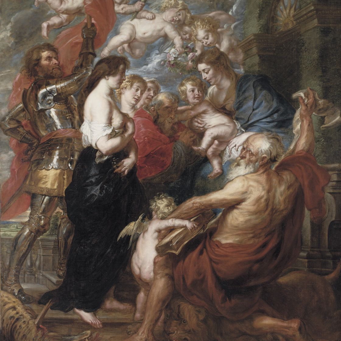 Peter Paul Rubens — Богородица с Младенцем, святые Георгий, Иероним, Мария Магдалина и еще трое