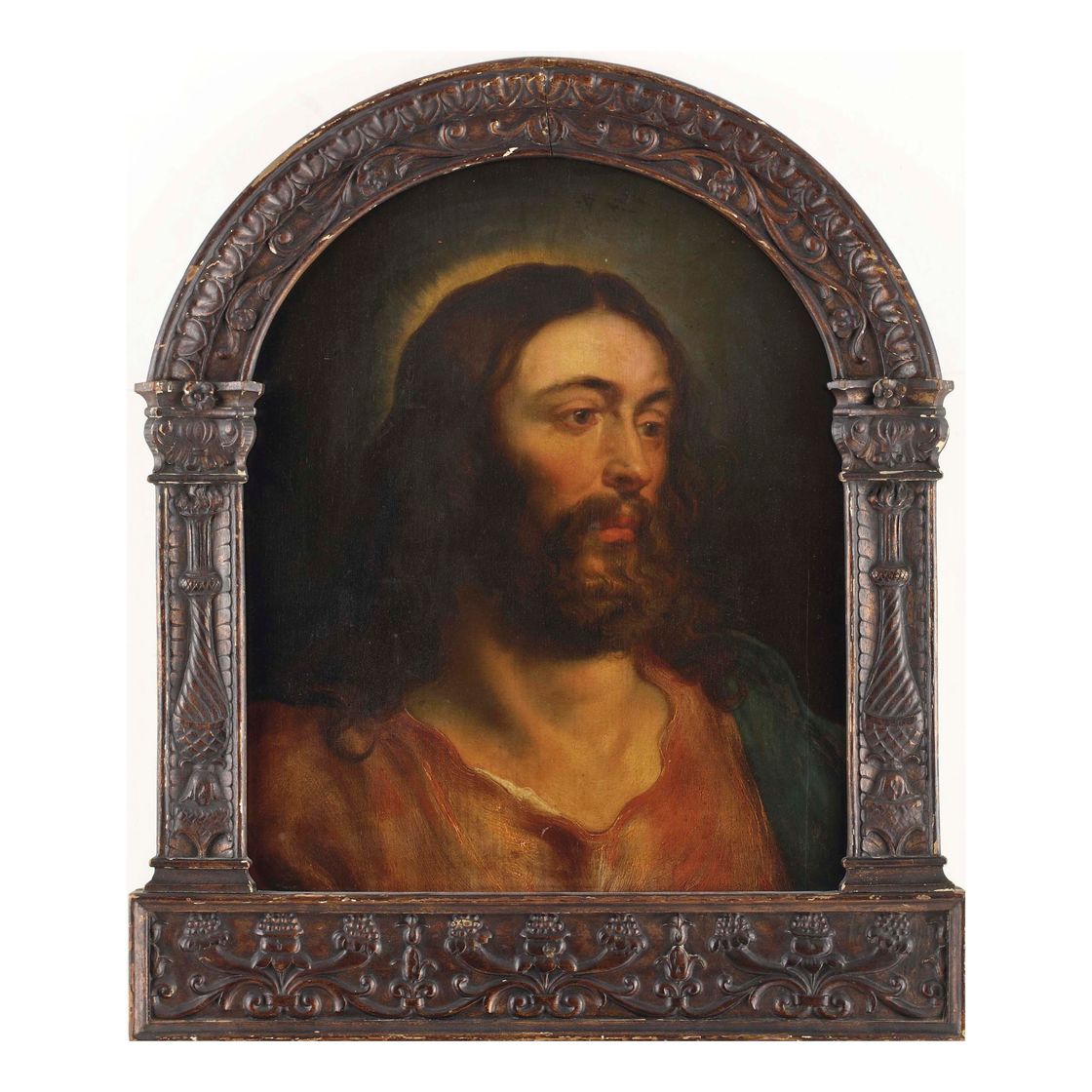 Peter Paul Rubens — Бюст Христа в профиль в три четверти