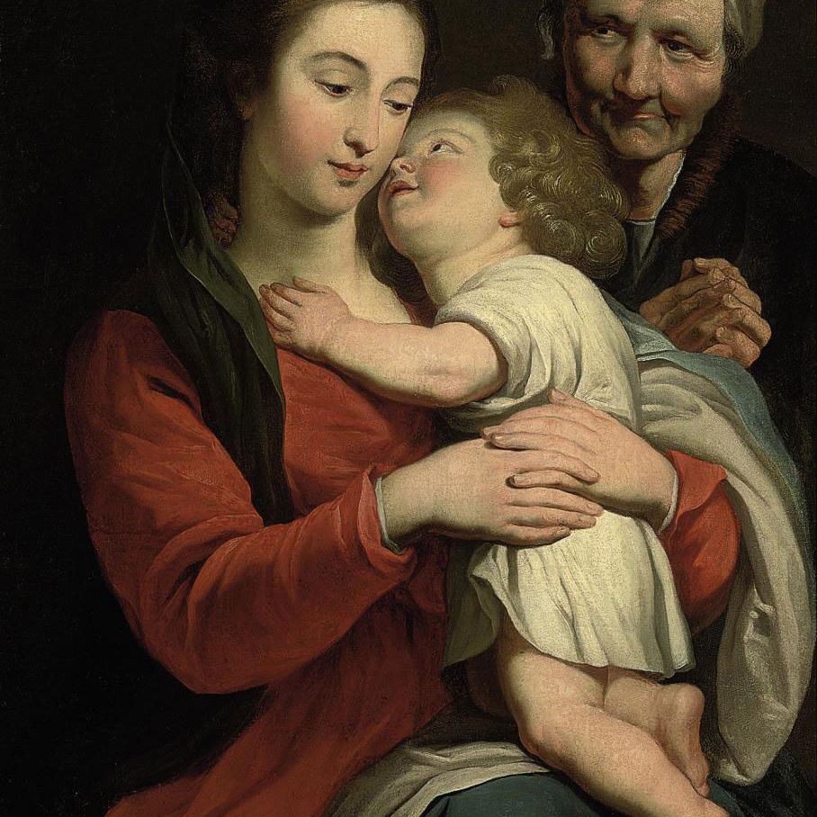 Peter Paul Rubens — Богородица с младенцем и святой Анной