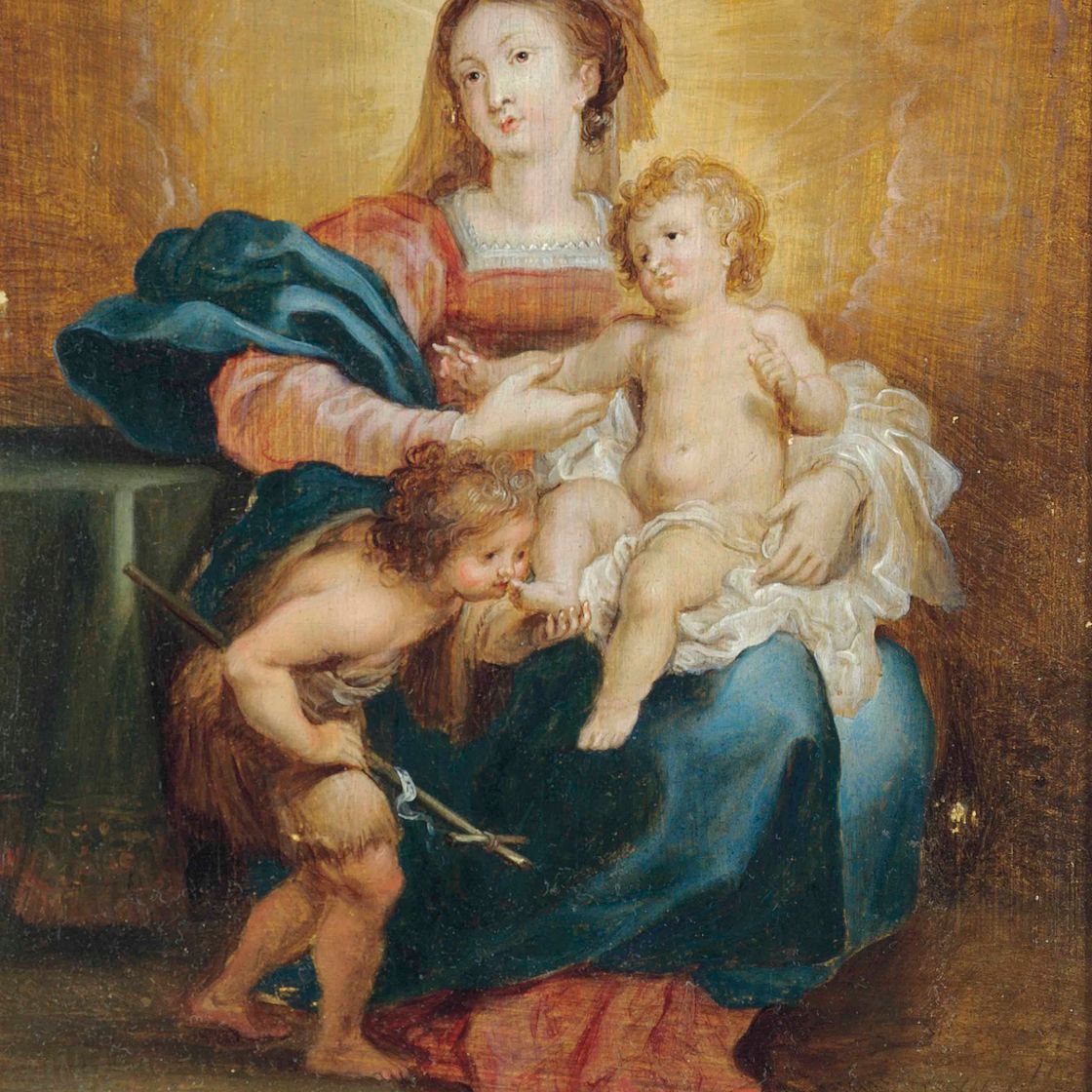 Peter Paul Rubens — Богородица с младенцем и младенцем Святым Иоанном Крестителем