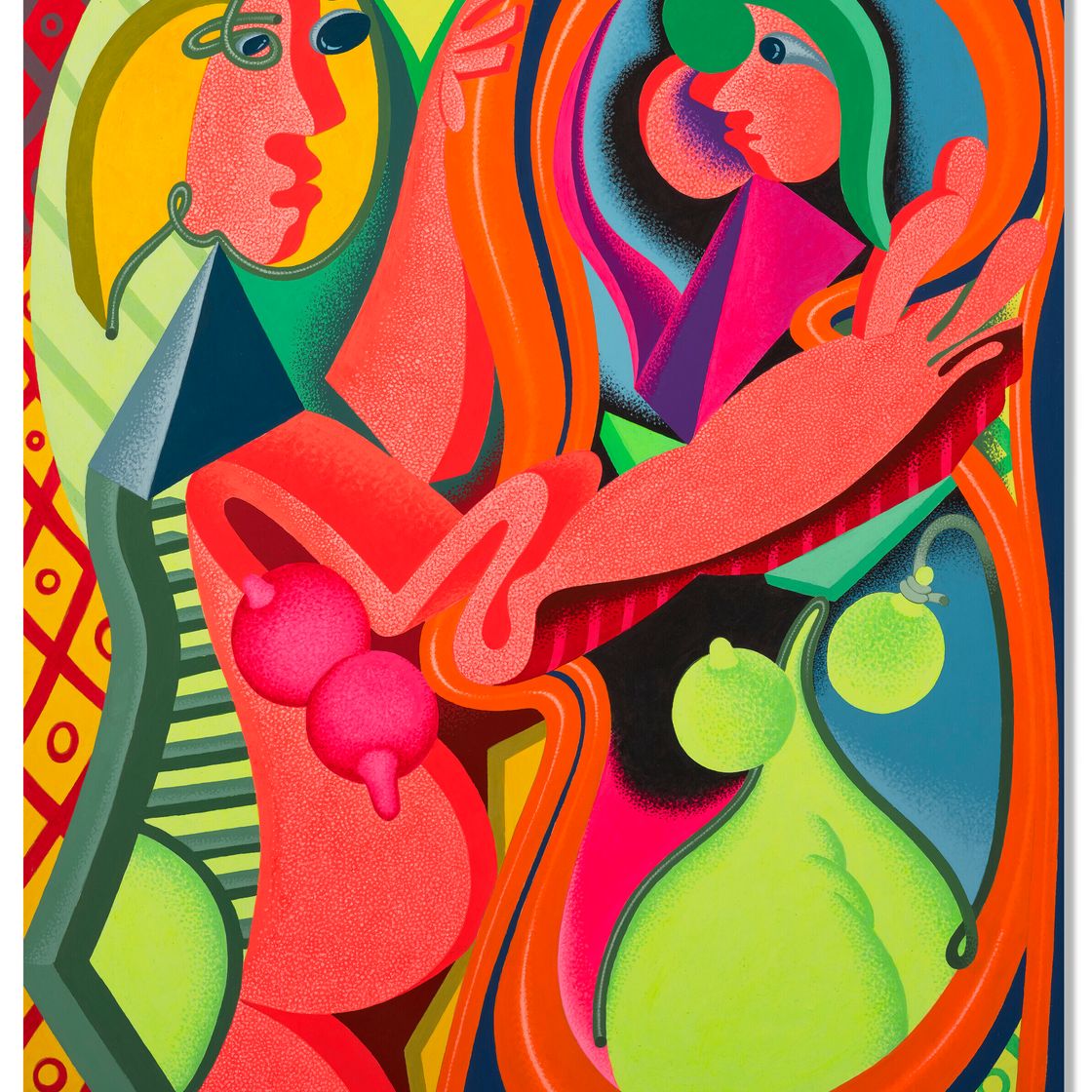 Peter Saul — Девушка Пикассо в зеркале, которую я