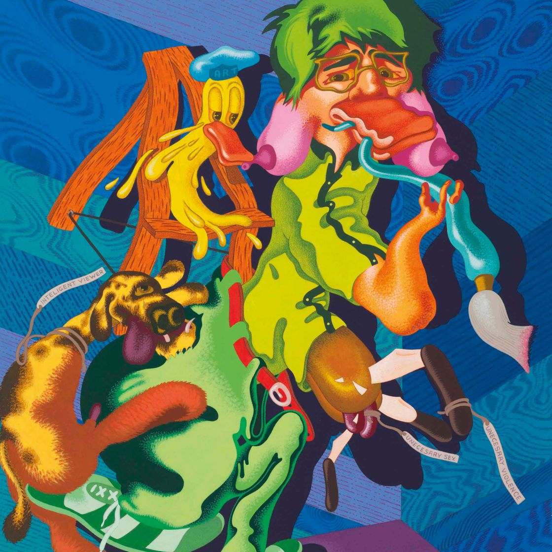 Peter Saul — Без названия (автопортрет)