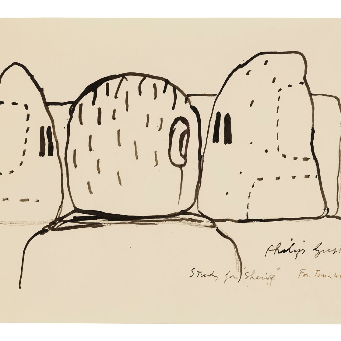 Philip Guston — Учеба на шерифа, изображение 1