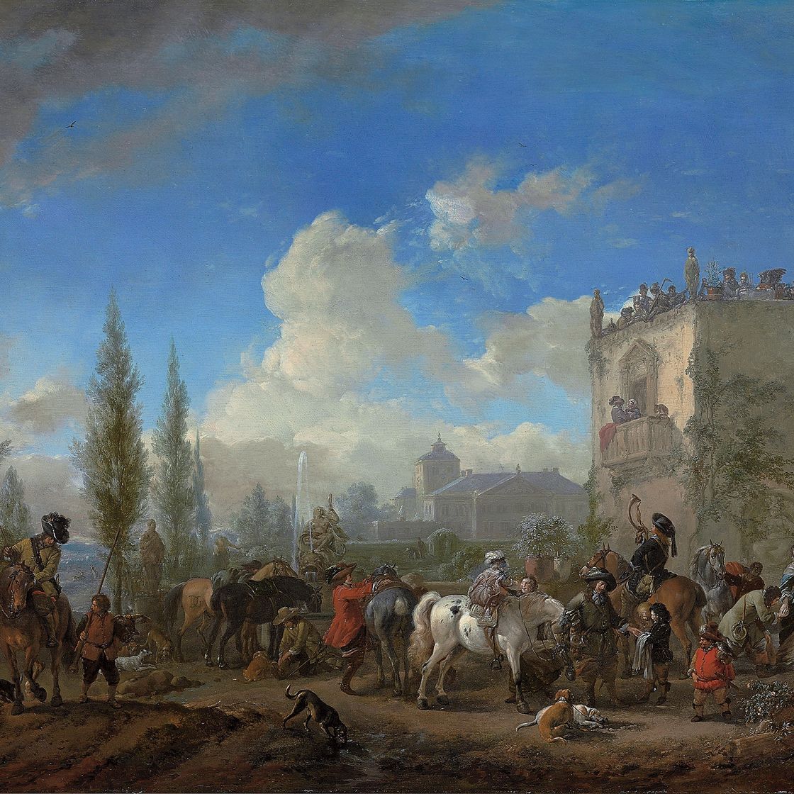 Philips Wouwerman — Отъезд охотничьего отряда