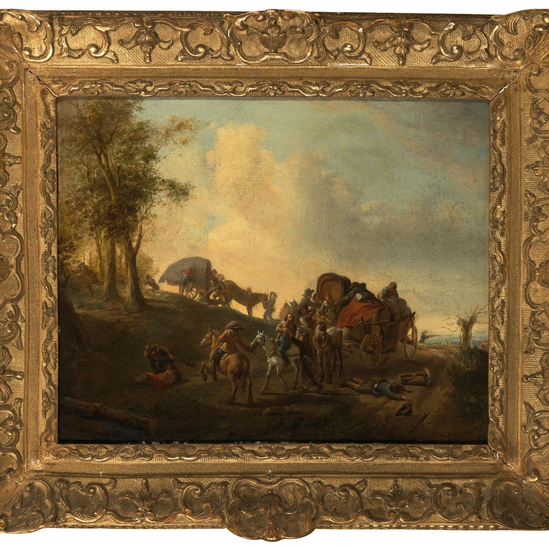 Philips Wouwerman — Разбойники отличаются усердием, изображение 2
