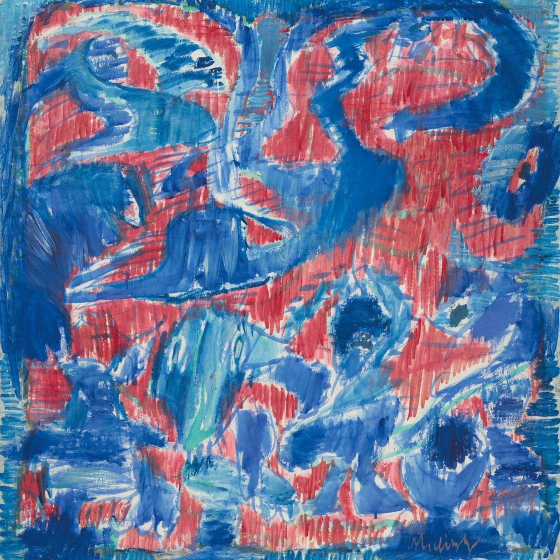 Pierre Alechinsky — Синий хищник