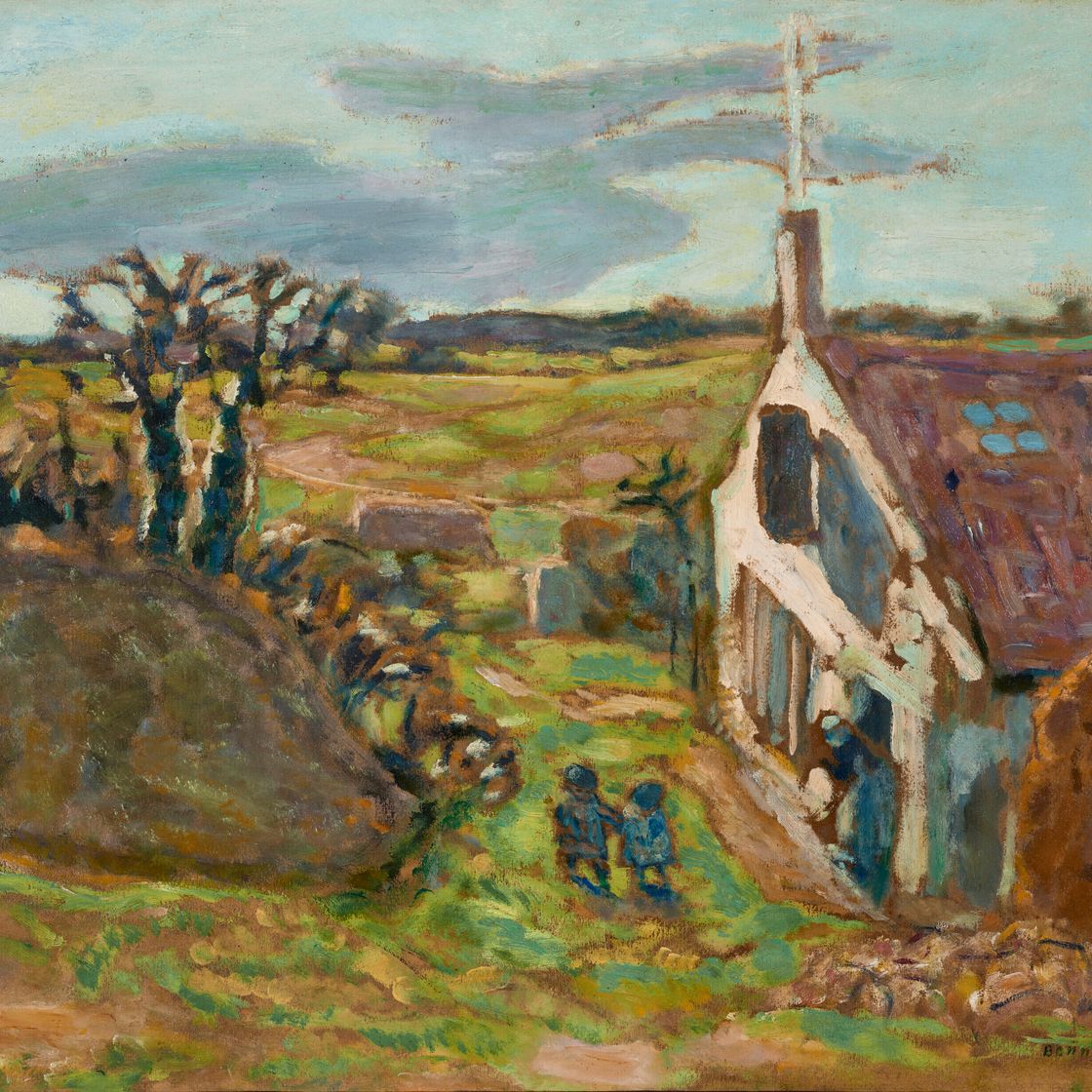 Pierre Bonnard — Двое детей, Вернуйе, изображение 1