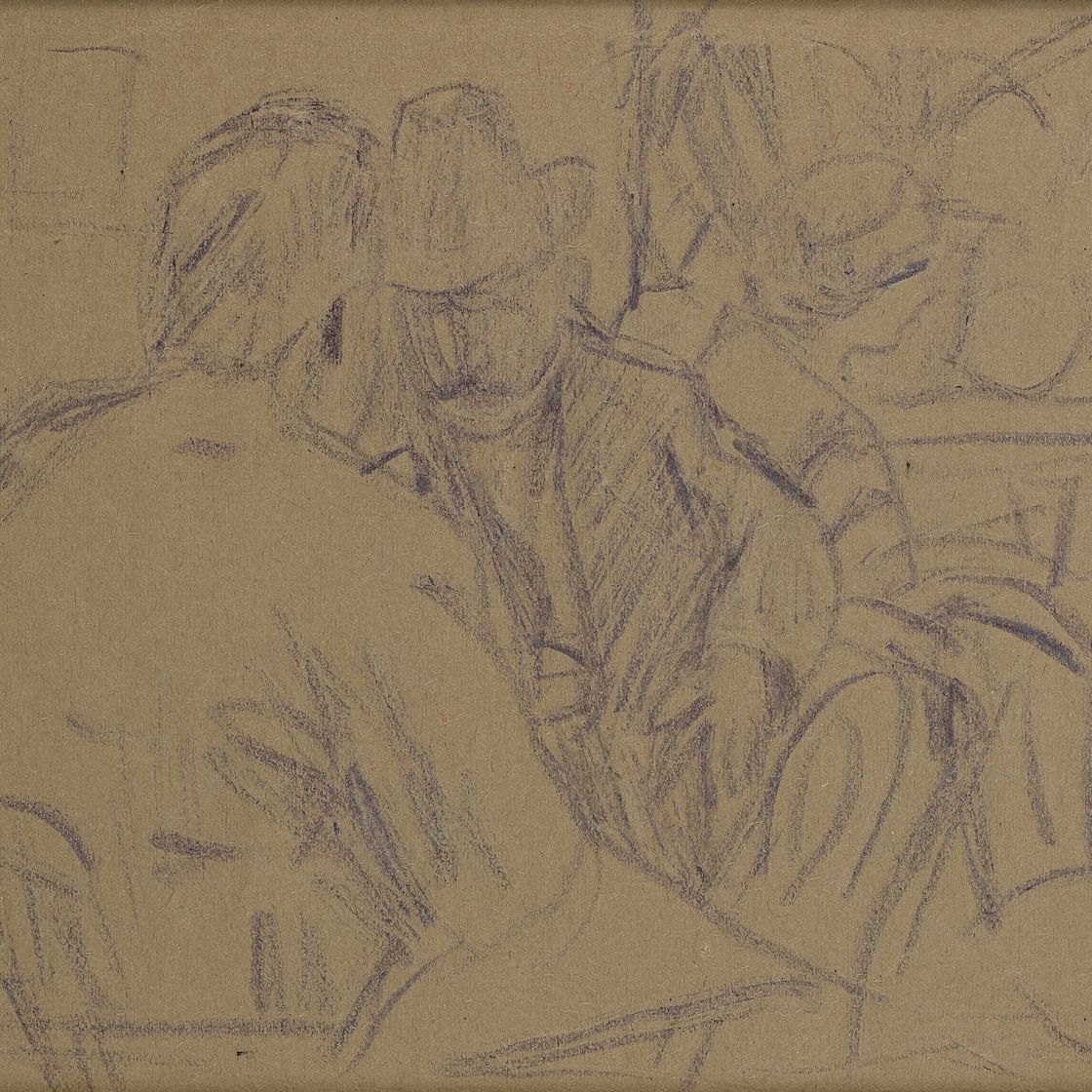 Pierre Bonnard — Беседа (прямая); Тет-а-тет (обратная сторона), изображение 1