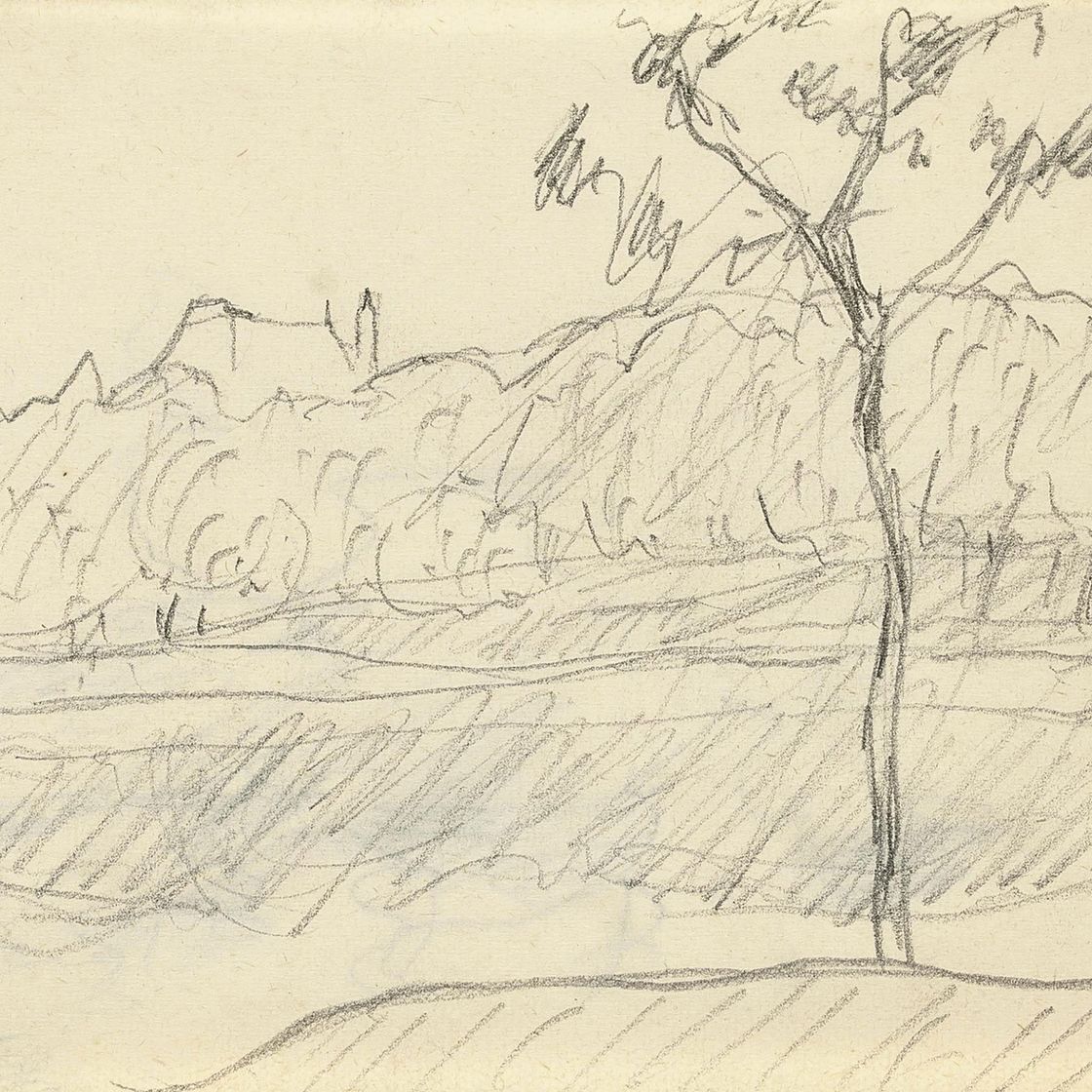 Pierre Bonnard — Вид на парк Шато де Фонтенбло и Лес Меуль