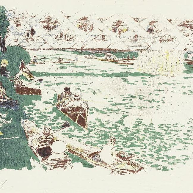 Pierre Bonnard — Ле Канотаж (Роже-Маркс, 44; Буве, 42)