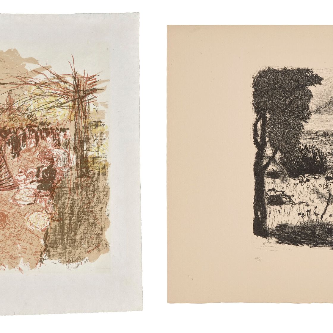 Pierre Bonnard — Две гравюры художника