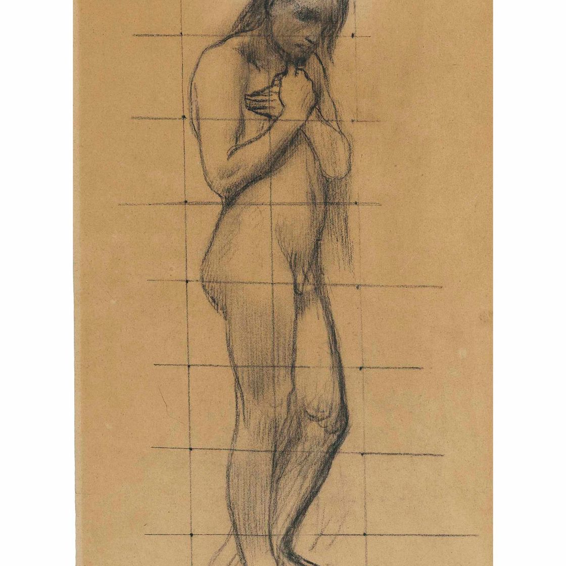 Pierre Puvis De Chavannes — Стоящая обнаженная женщина