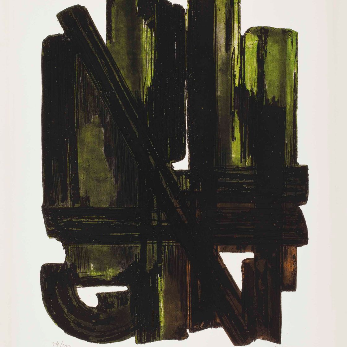 Pierre Soulages — О-форте, VIII