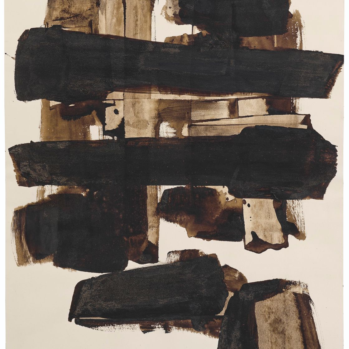 Pierre Soulages — Броу де Нуа, 65 х 50 см, 1958, изображение 2