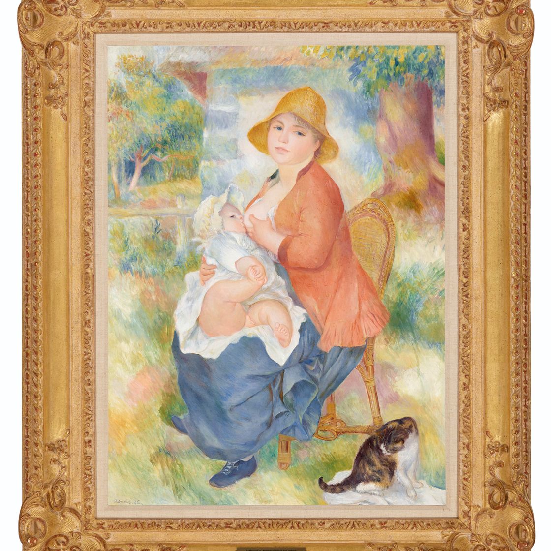 Pierre-Auguste Renoir — Молодая женщина, будущий сын –мадам Ренуар и сын Пьера, изображение 2