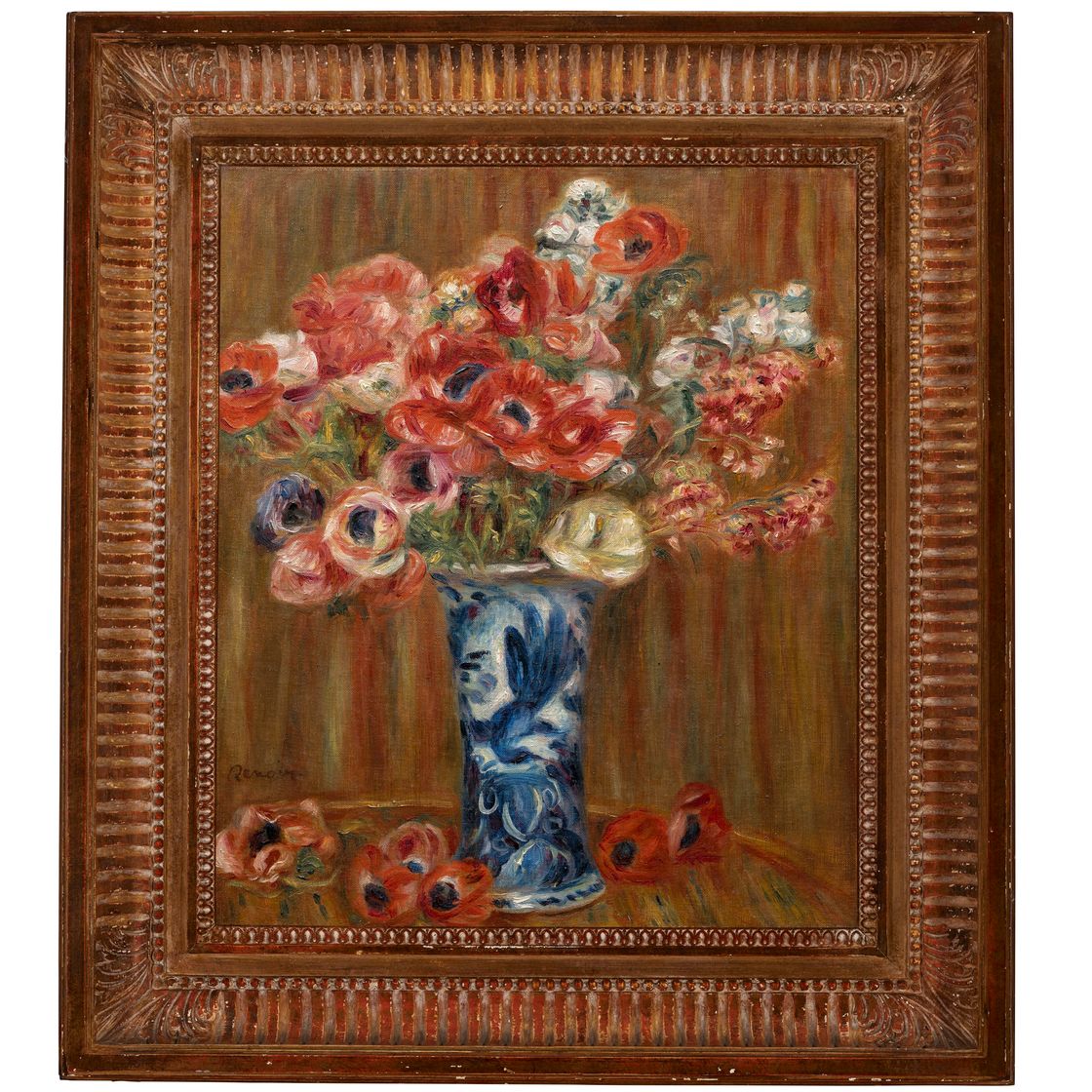 Pierre-Auguste Renoir — Анемоны в вазе из Делфта, изображение 2