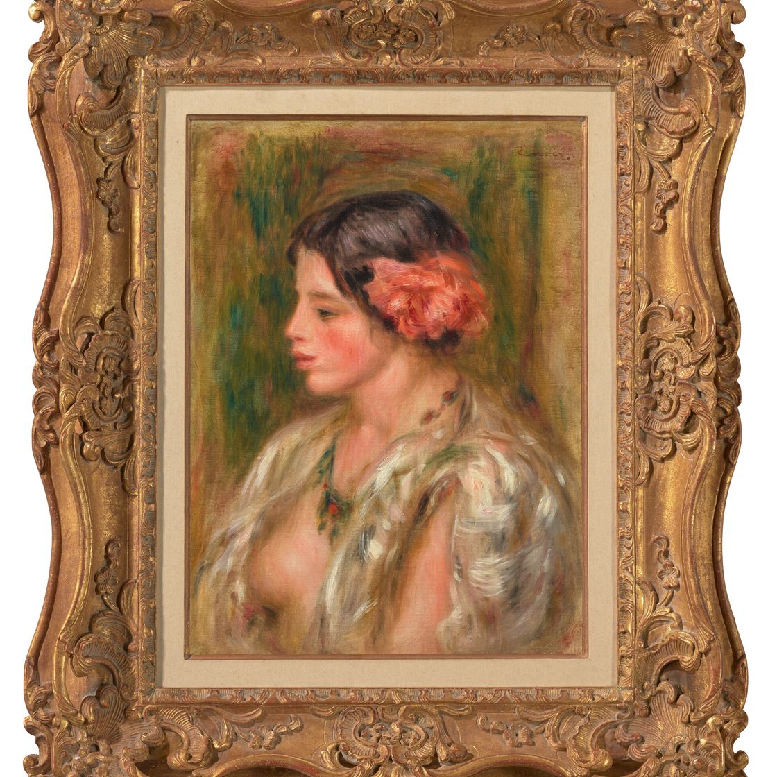 Pierre-Auguste Renoir — Молодая женщина а-ля роза, изображение 2