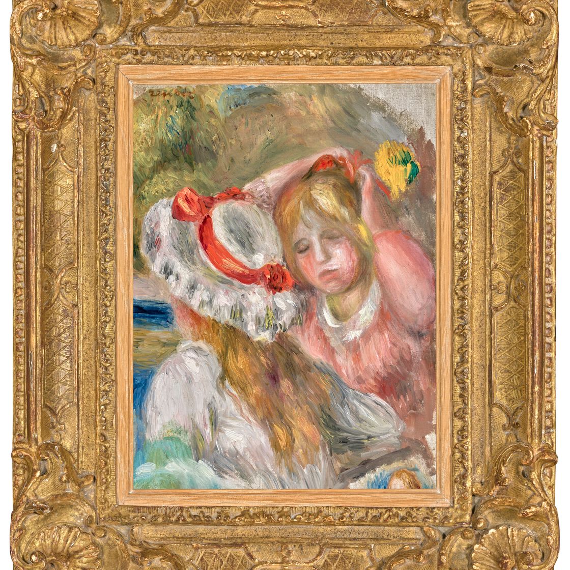 Pierre-Auguste Renoir — Два молодых человека в шапочке для румян, изображение 4