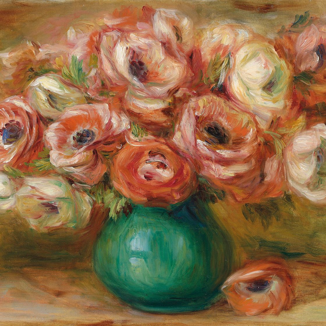 Pierre-Auguste Renoir — Ваза с анемонами