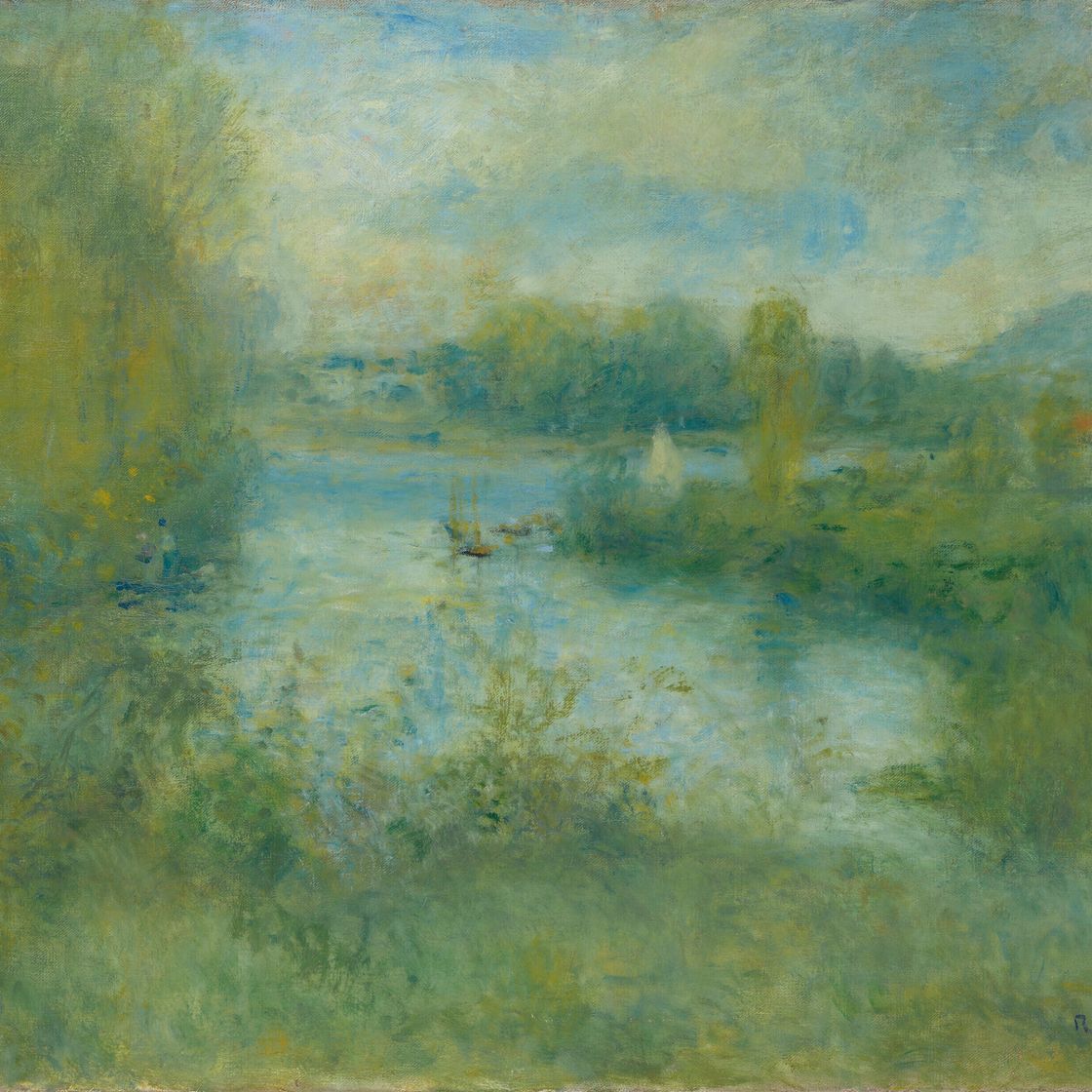 Pierre-Auguste Renoir — Маленькие бюстгальтеры на берегу Сены в Аржантее, изображение 1
