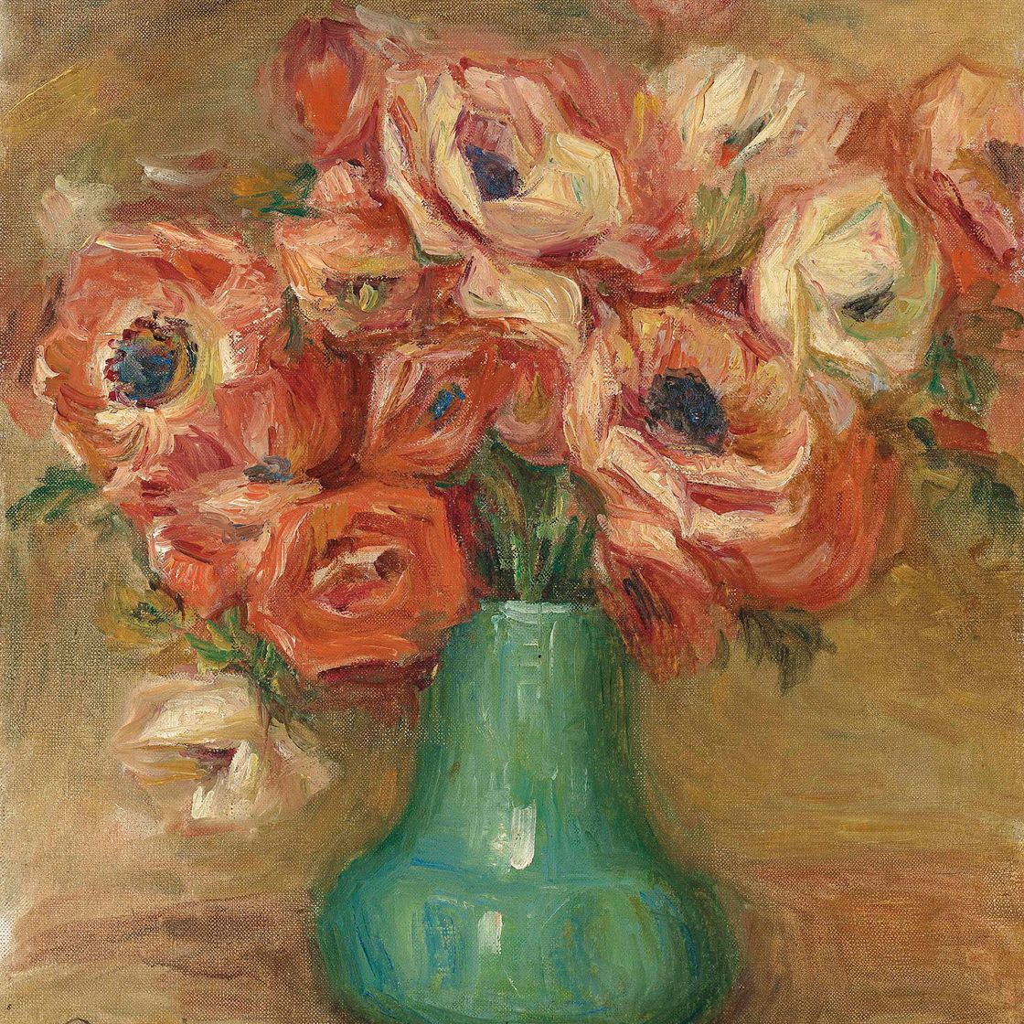 Pierre-Auguste Renoir — Анемоны, танцующие на вершине вазы