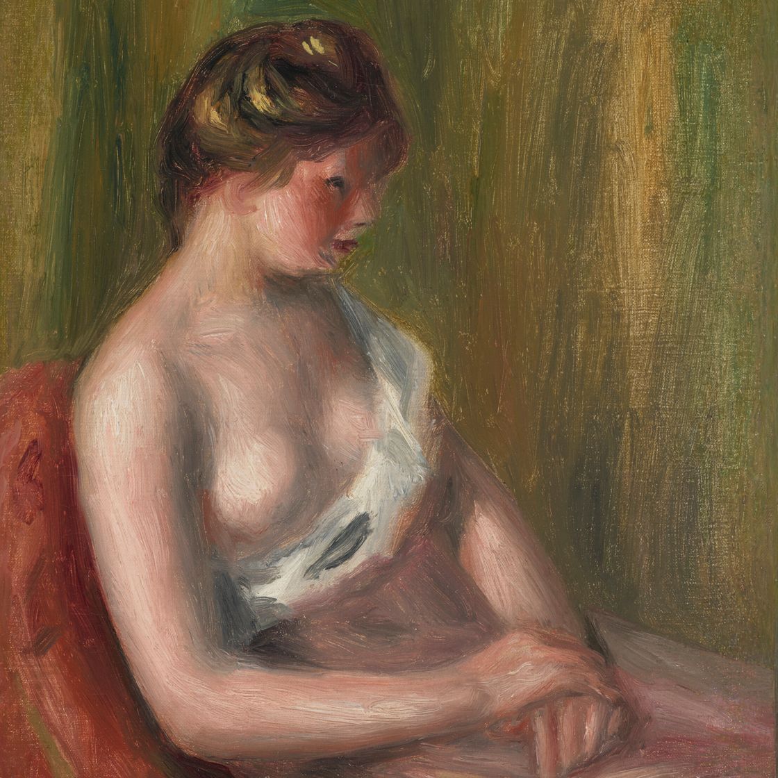 Pierre-Auguste Renoir — Женская осанка, изображение 1