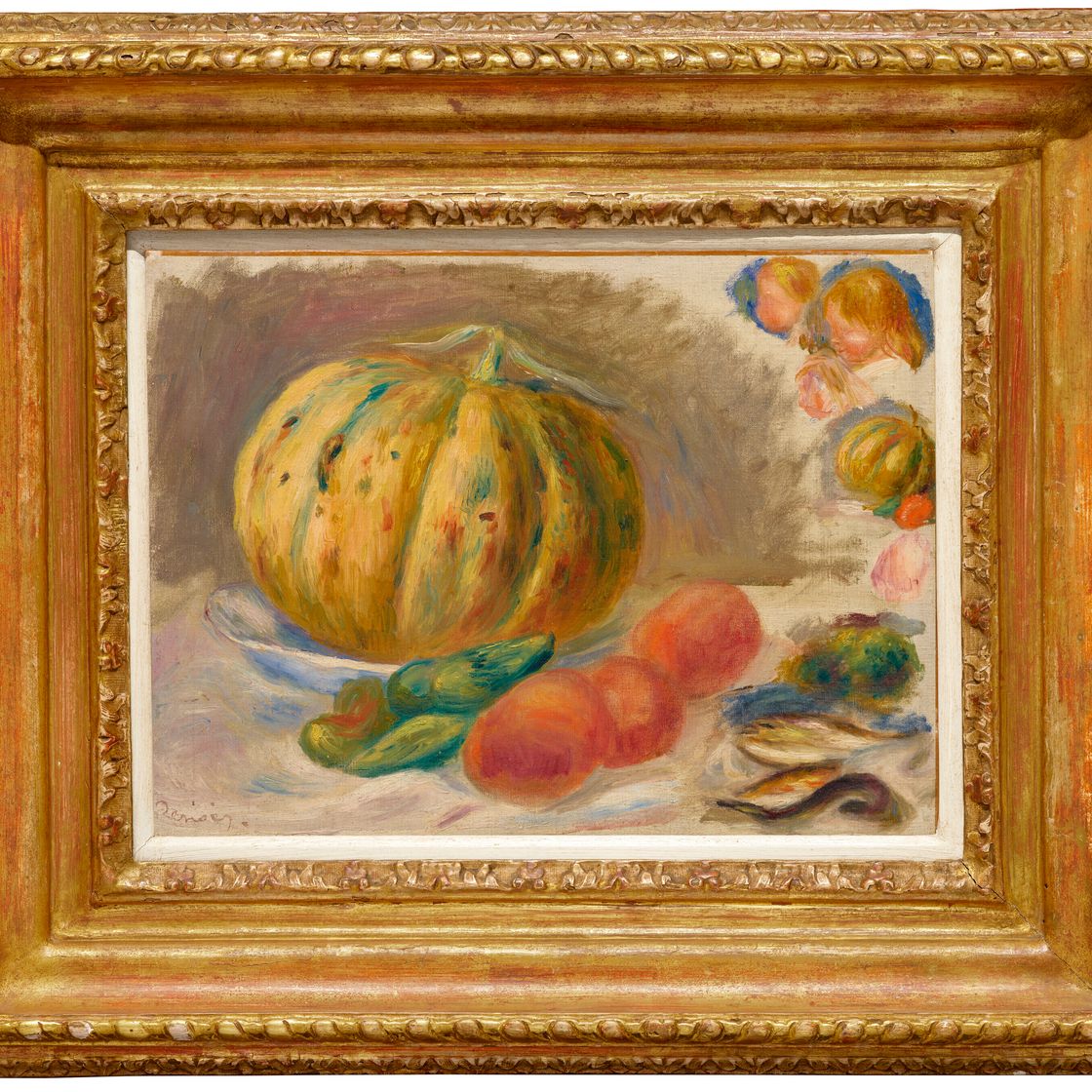 Pierre-Auguste Renoir — Композиция с дыней и томатами, изображение 2