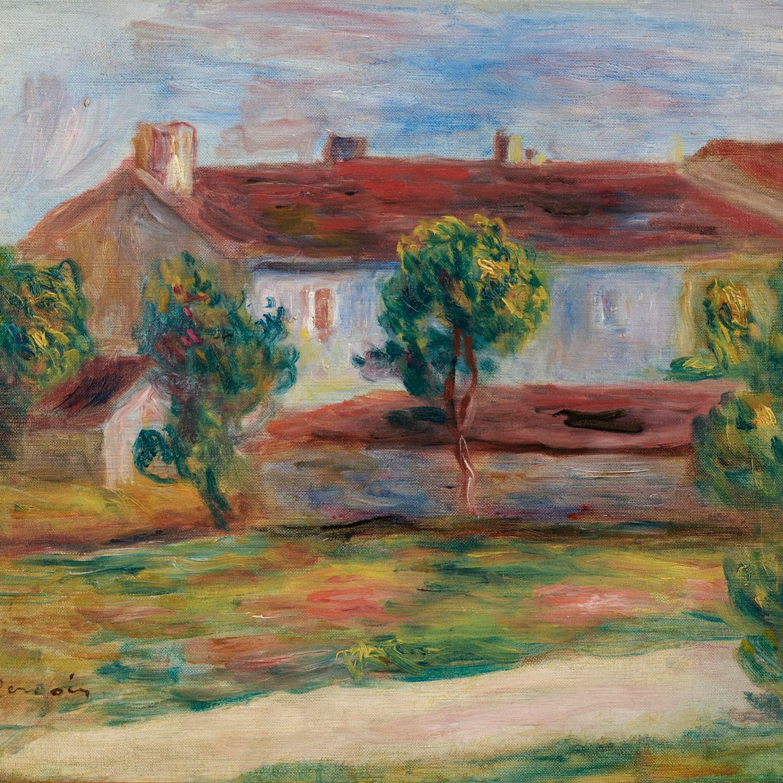 Pierre-Auguste Renoir — Оплата услуг от имени дома (Paysage avec une maison)