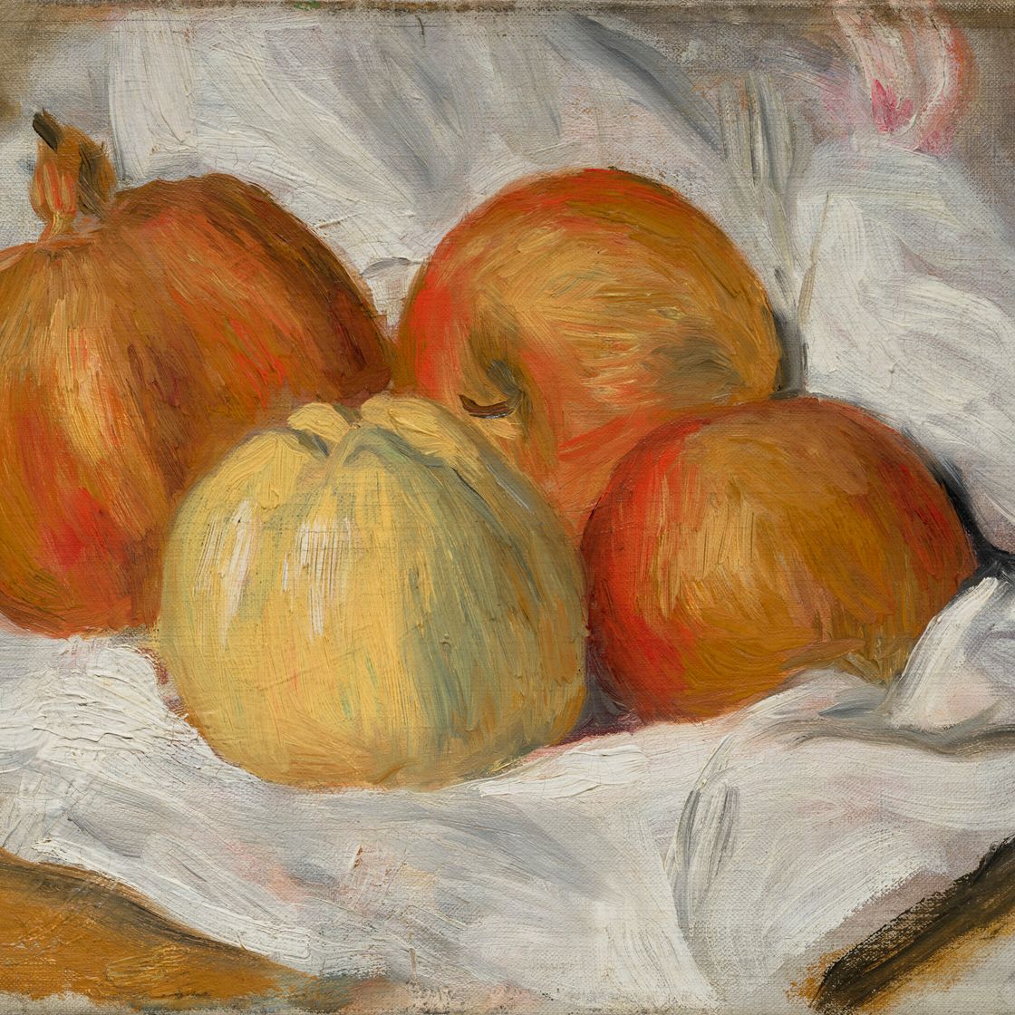 Pierre-Auguste Renoir — Яблоки, груша и граната на кончиках пальцев, изображение 1