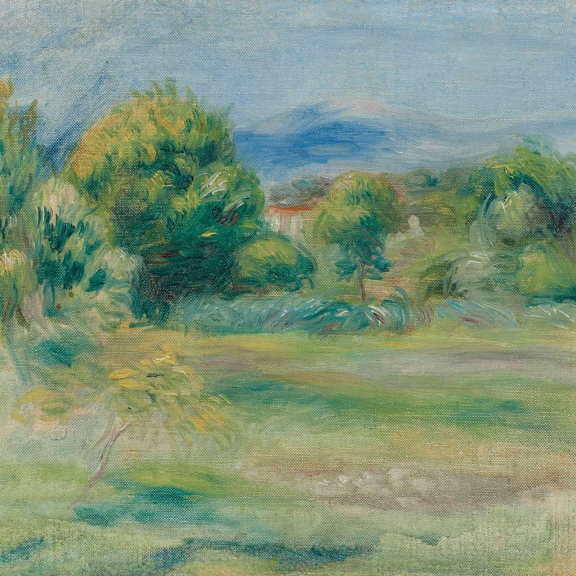 Pierre-Auguste Renoir — Пре и дома, построенные из деревьев