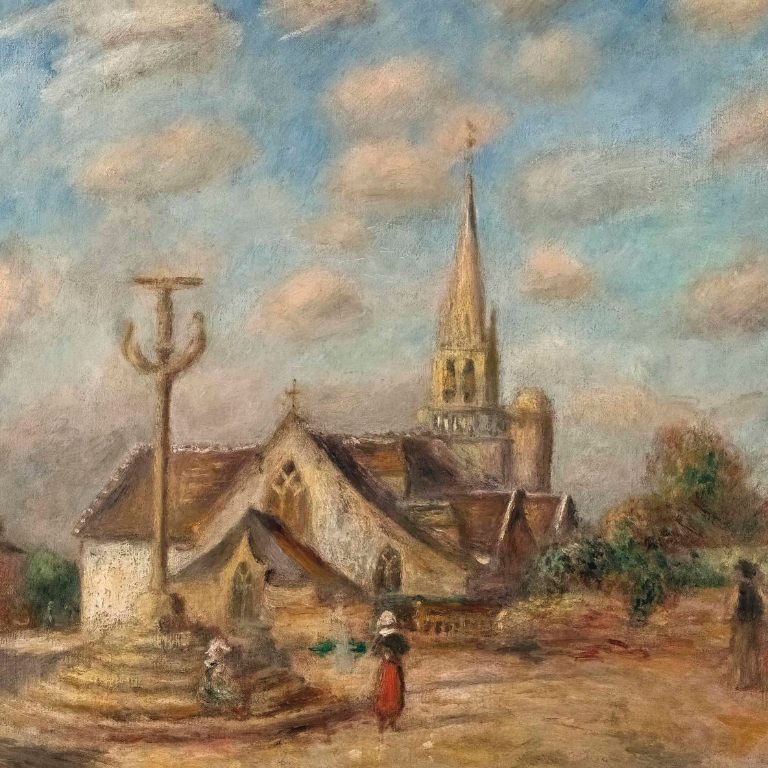 Pierre-Auguste Renoir — Кальвер и церковь в Низоне (Пре-де-Пон-Авен)