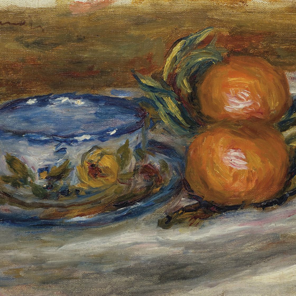 Pierre-Auguste Renoir — Одна девушка и два фрукта