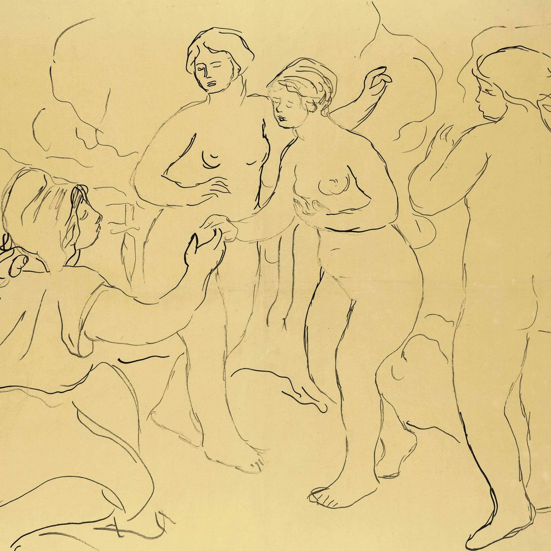 Pierre-Auguste Renoir — Этюд для слияния Пар