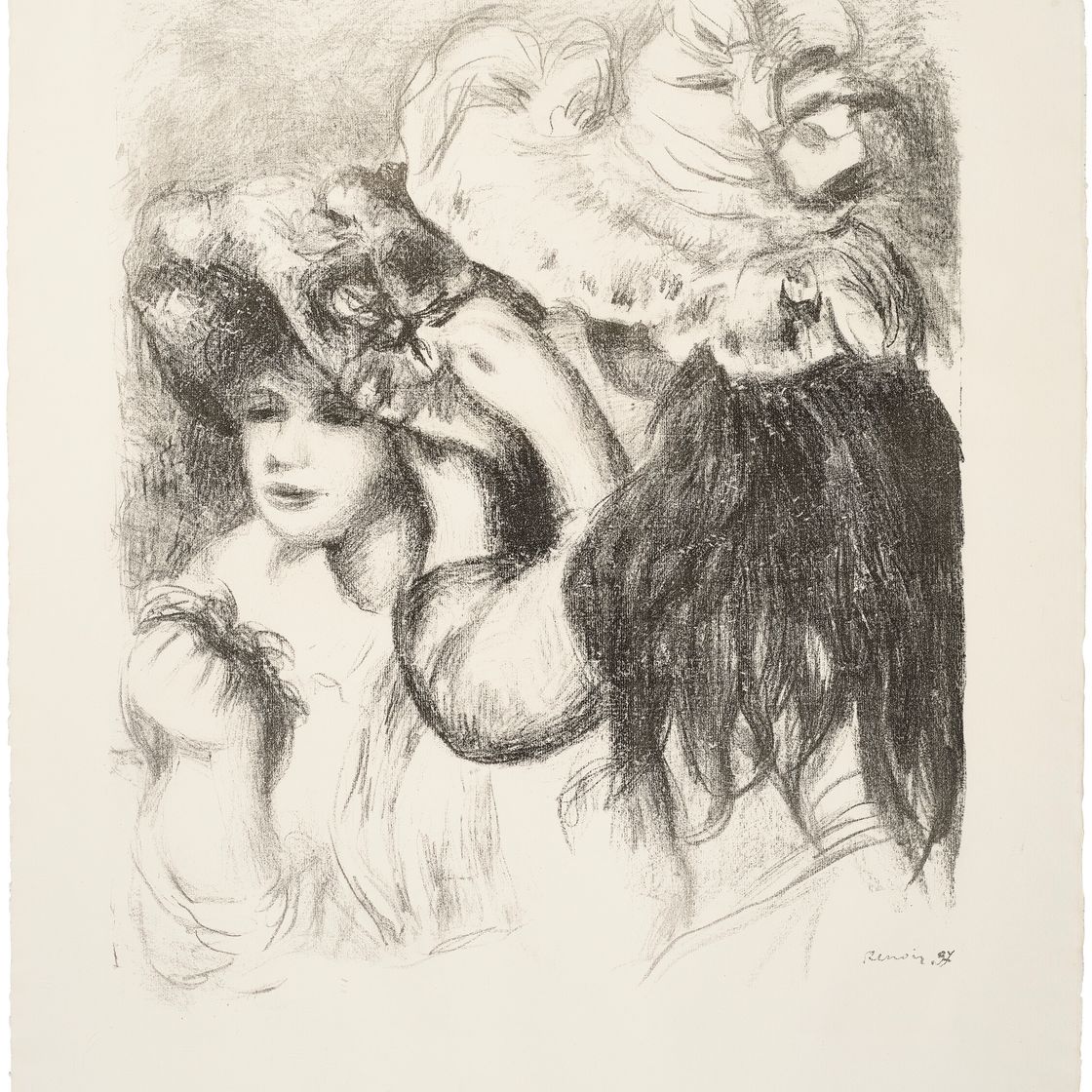 Pierre-Auguste Renoir — Две гравюры художника, изображение 2